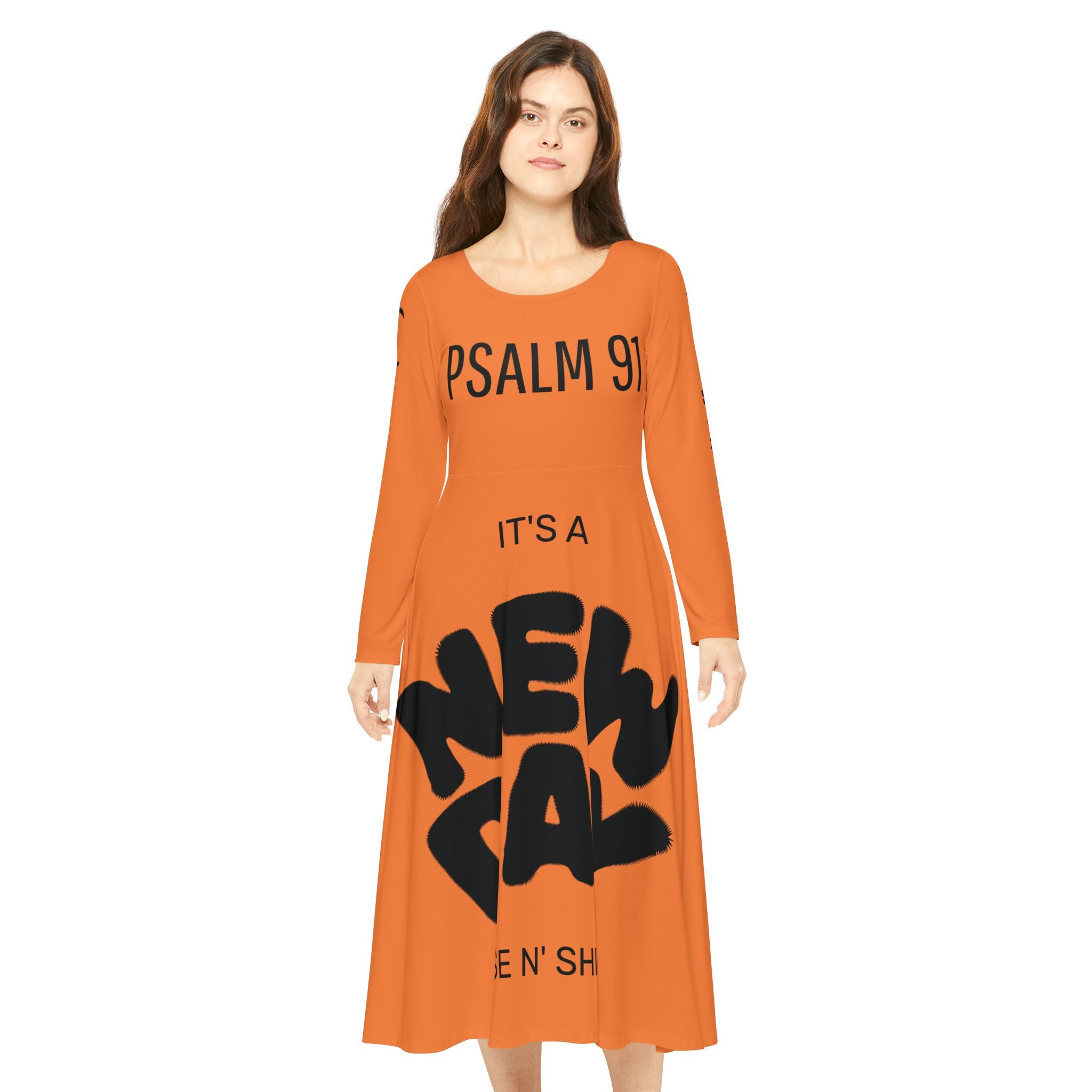 Women's Long Sleeve Dance Dress (AOP)