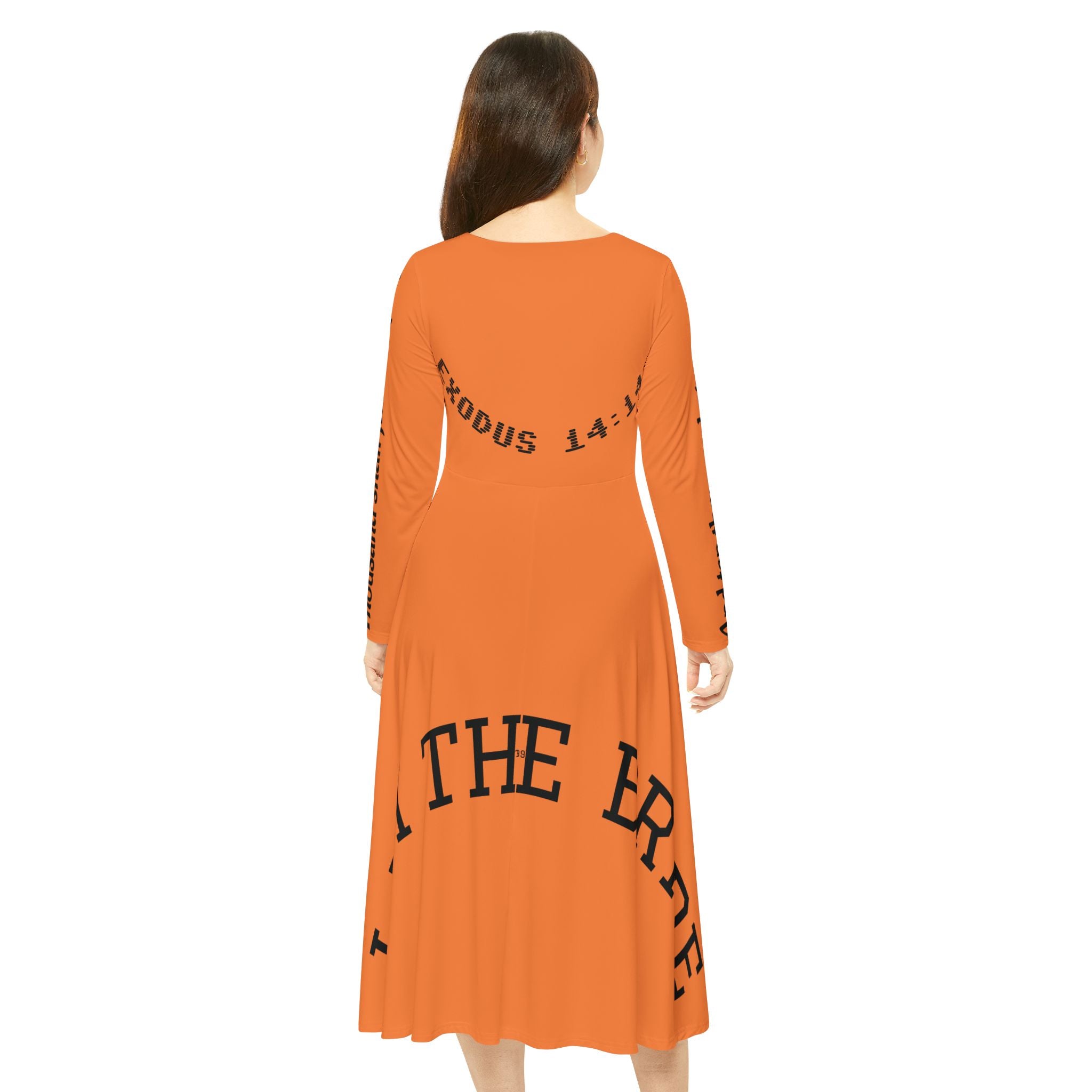 Women's Long Sleeve Dance Dress (AOP)